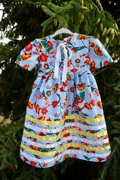 Baby & Todder Ribbon Dress Sewing Pattern with VIDEO TUTORIAL