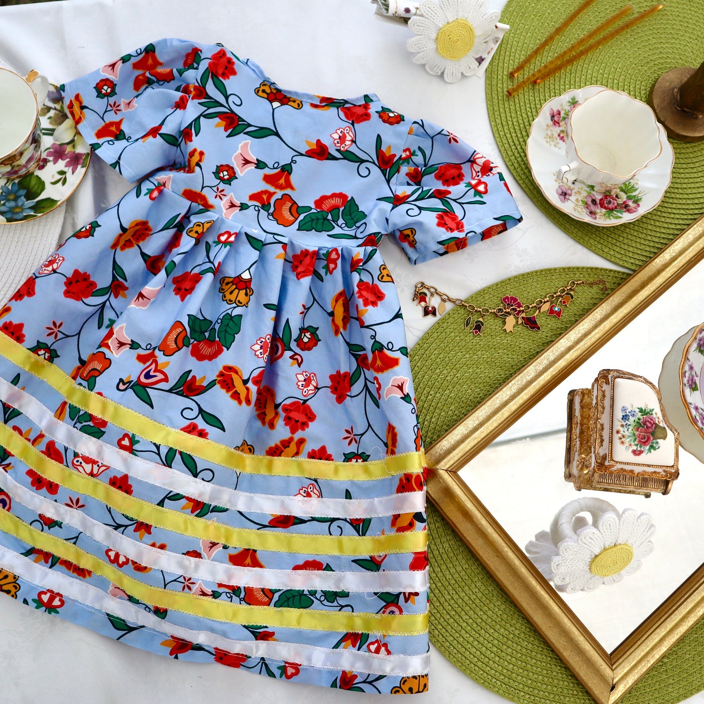 Baby & Todder Ribbon Dress Sewing Pattern with VIDEO TUTORIAL